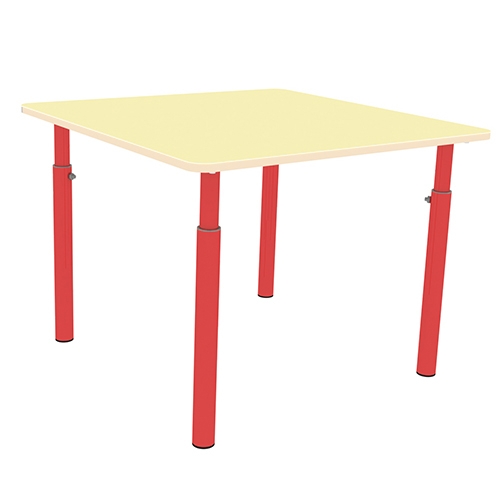 Стол детский квадратный регулируемый - Лимонный Сорбет.jpg