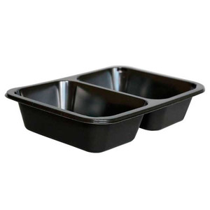 Лоток ПП MAP 187х137х45 2-секц черный 720 шт/кор