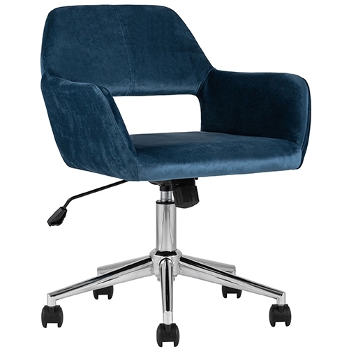 Стул офисный ROSS, велюр, синий УТ000003611