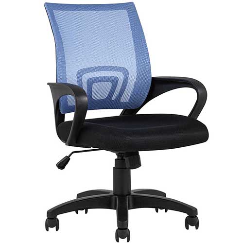 Кресло офисное TopChairs Simple, голубое УТ000001946